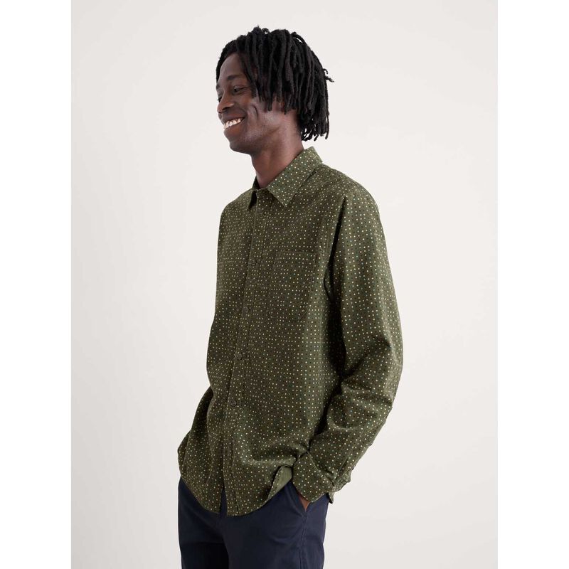 Seasalt Cornwall Shoreman Printed Shirt Rock Spot Hosta image number 2